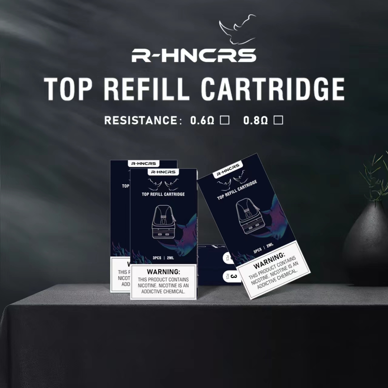 R-HNCRS Refillable 犀牛 小蠻牛(OXVA XLIM pro/OXVA XLIM SQ Pro Kit)通用空倉