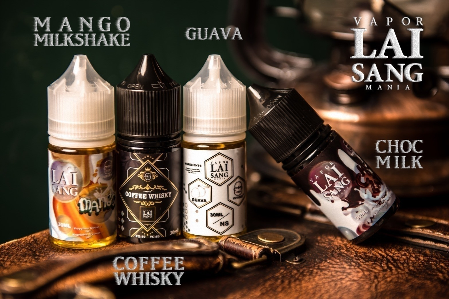 LAI SANG賴桑小煙油-30ml(0mg/30mg)經典口味紅心芭樂 芒果奶昔
