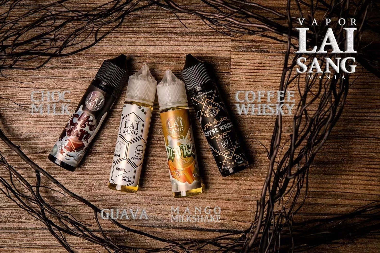 LAI SANG 賴桑煙油 - 多口味選擇 30ml/60ml(0mg/30mg) 紅心芭樂、芒果奶昔等