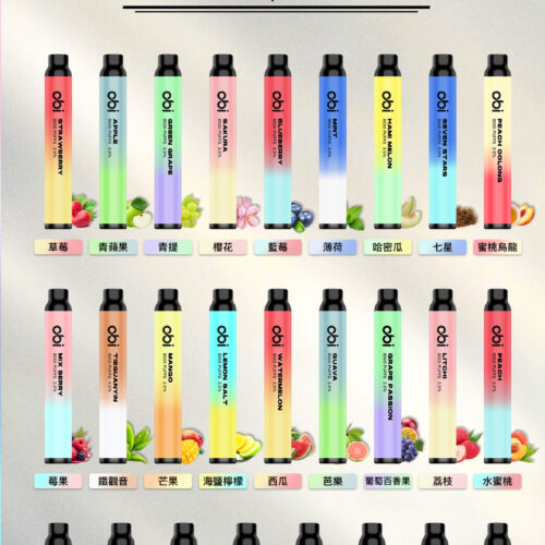 【Obi】一次性拋棄式電子煙 8000口｜可充電 × 大容量 × 超多口味