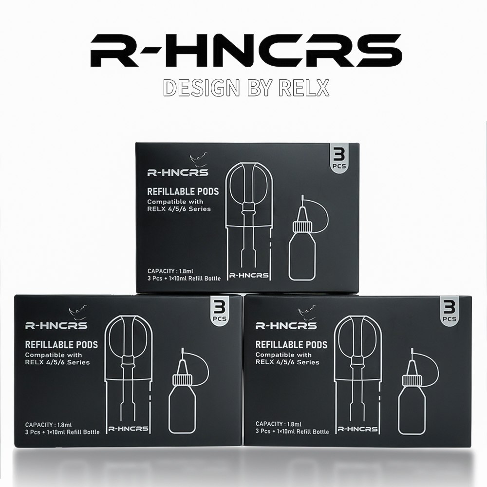【R-HNCRS 犀牛空倉】通用 RELX 4/5/6 代|1.8ml|3入+注油瓶